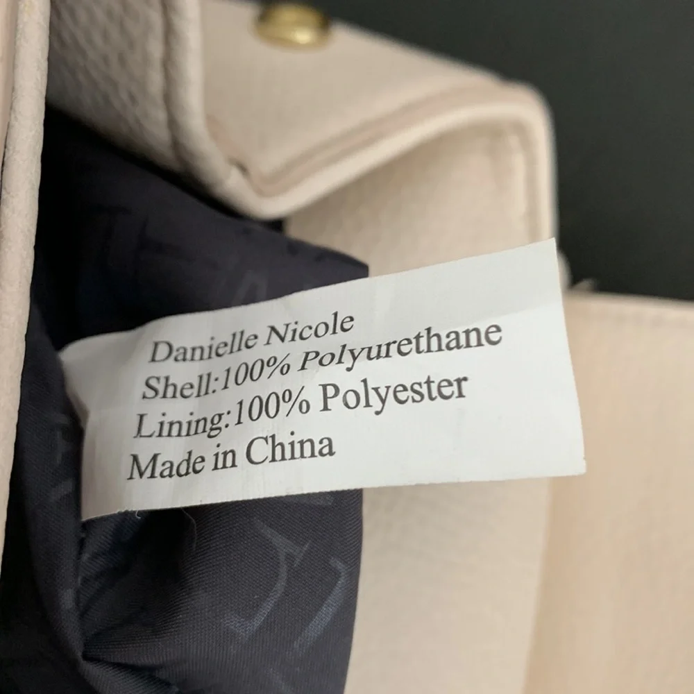 Danielle Nicole backpack off-white vegan faux leather purse - Picture 11 of 12